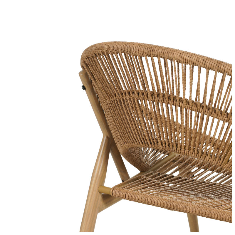 Ensemble de chaises longues d'extérieur en fer et en rotin PE 29 po x l 32 po x H 26 po Cyril