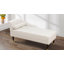 White Fluffy Fabric Living Room Lounger