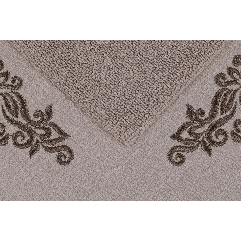 Ensemble de tapis de bain luxueux en coton (2 pièces), brun | 100% coton, 35,4 x 23,6 pouces (serviette de bain) et 19,7 x 23,6 pouces (serviette de bain) | Ultra-doux, absorbant, 1000 g / m² | Parfait pour le confort d'un spa dans votre salle de bain