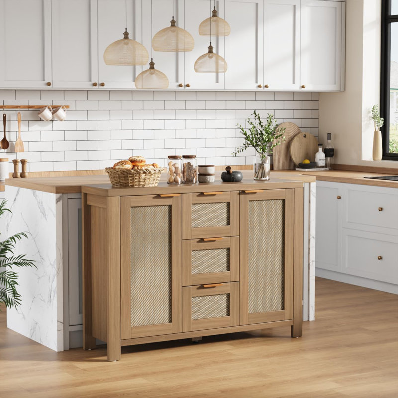 Buffet 51 po Boho, Chêne clair