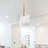 Allenhurst 60 Watt 1-Light Geometric Pendant Light with Clear Rippled Glass Shade-1985649922-1985649920