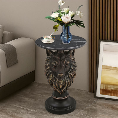 Table d'appoint tête de loup