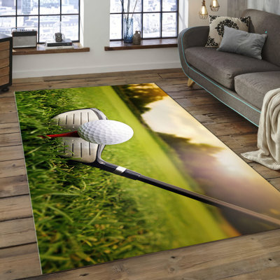 Exquisite Soft Pile Rug with Unique Multi-colored Geometric Print for Enhancing the Warm and Inviting Ambiance of Your Living Space