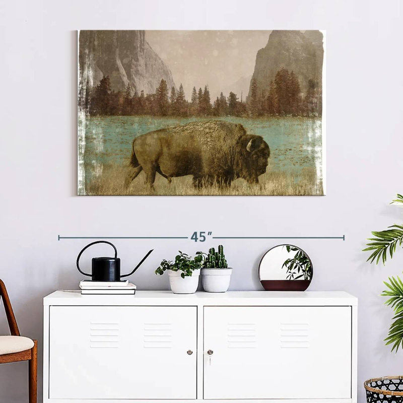 Crowle bison dans le parc
