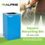 Poubelle de recyclage en acier avec couvercle carré 29 gallons Alpine Industries-102264155