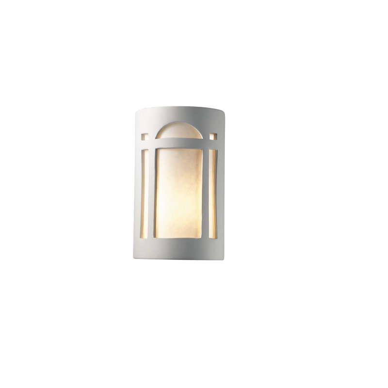 Plafonnier encastré d'extérieur Chakra, Incandescent, Bisque, H 9,5 po x l 5,75 po x P 4,5 po