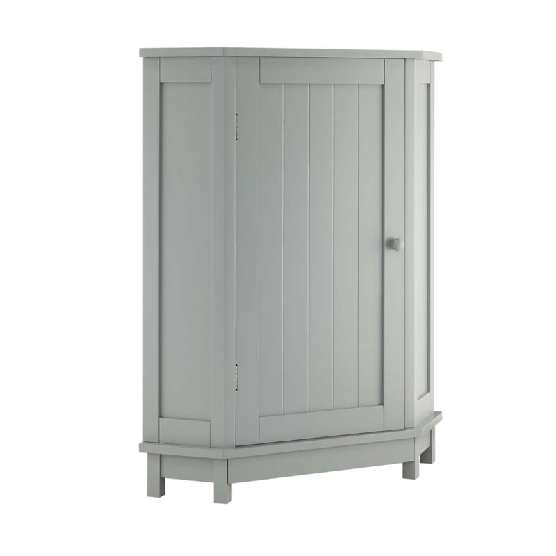 Ulani Contemporary Bathroom Cabinet With Adjustable Shelves And Moisture-Resistant MDF, Gray