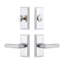 Carre Short Plate Complete Entry Set with Single Cylinder Deadbolot and Carre Lever-1948414018-1948414029-1985159944