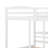 Wooden Triple Bunk Bed With 2 Storage Drawers, Ladder And Guardrails, No Box Spring Needed