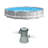 Plastic Round Frame Set Pool 30'' H x 144'' W x 144'' L