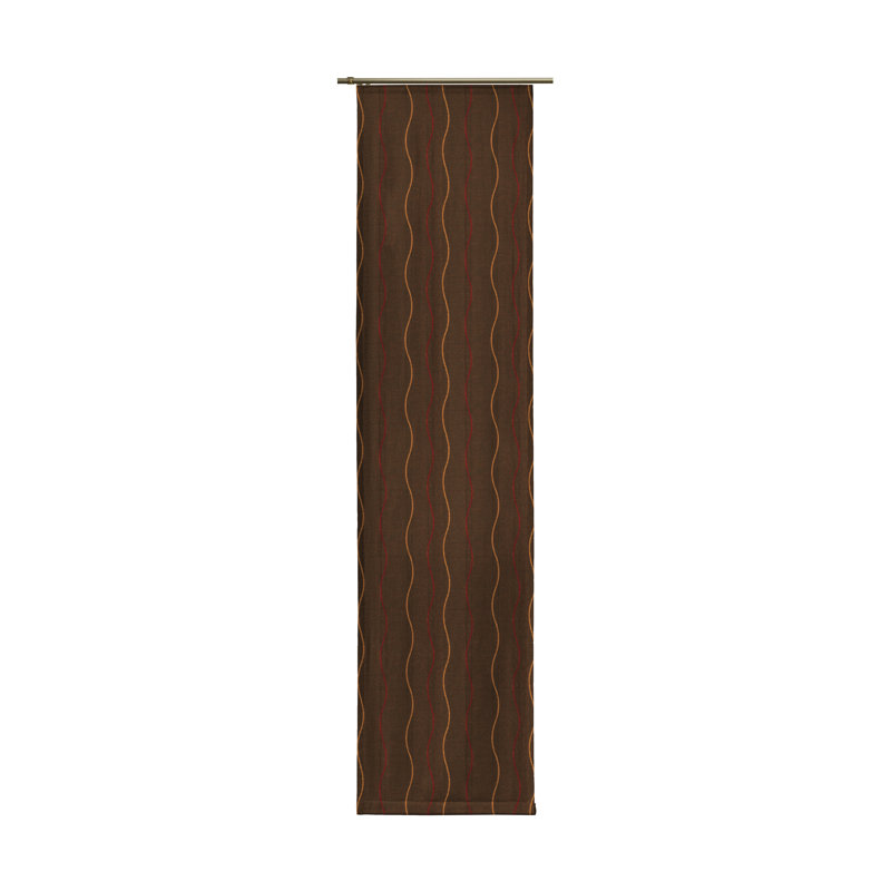 Sepino Room Darkening Curtain Panel Pair Single Panel, 175cm H x 60cm W, Orange