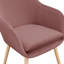 Fauteuil à oreilles avec pieds en bois massif de 25,25 po Abdelrahman-1227347203