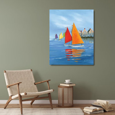 Breakwater Bay Caldwell Fisher, Sally Gallery Wrapped Canvas Art Titled: Mariners Landing