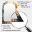 «Teal Orange Petal Mosaics II», miroir asymétrique Botanicals-113746875