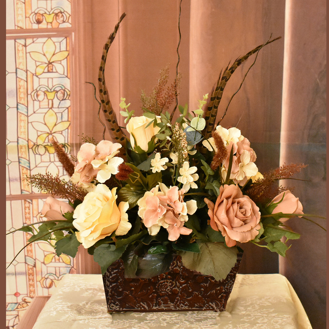Faux Silk Arrangement in Vase Primrue