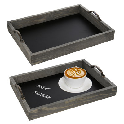 Pastore Solid Wood Tray - Set of 2