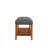Charla Gray Fabric & Oak Finish Bench-2139836114