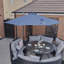 Adesubomi 300cm Lighted Cantilever Parasol-1166296023