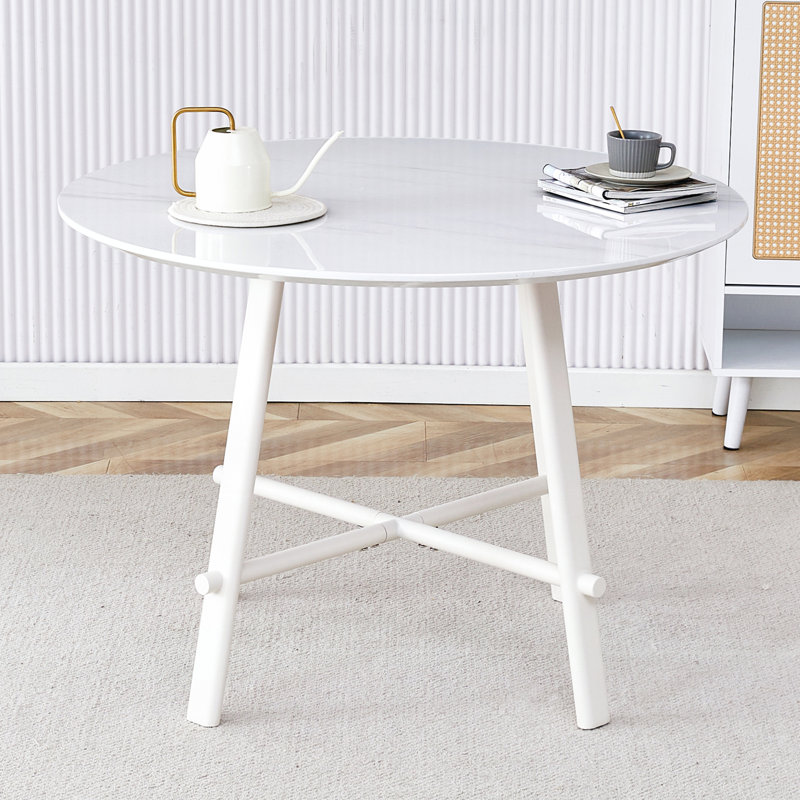 Table de salle à manger Monnestime, Blanc