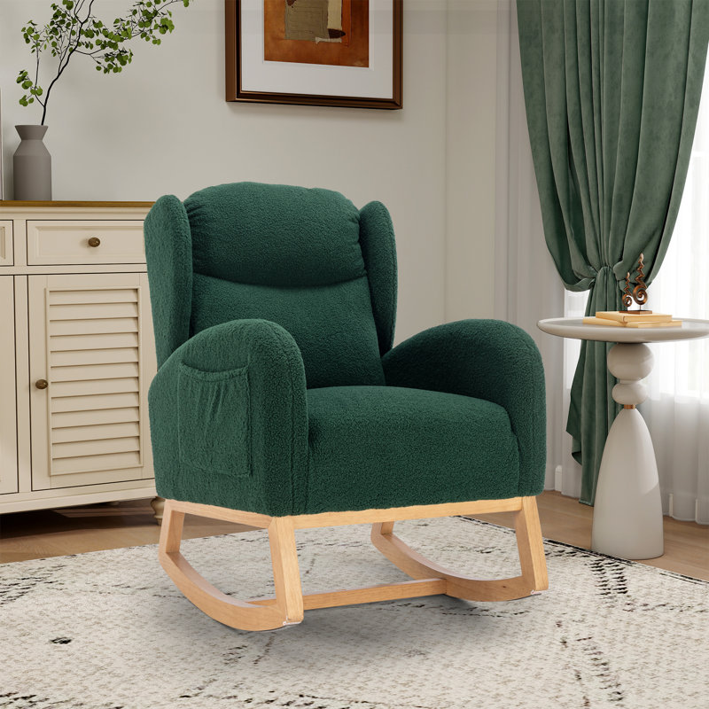 Fauteuil à bascule Teddy, Vert