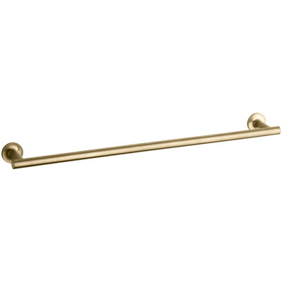 Purist® Wall Mounted Round Towel Bar, Metal Wall-Mounted Towel Holder