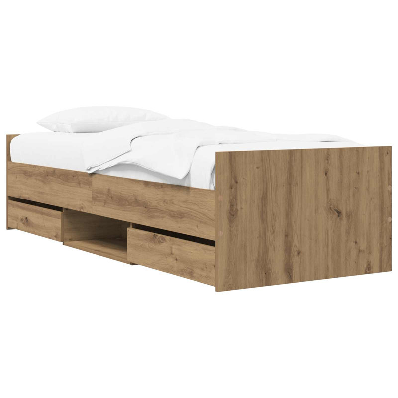 Bed Frame, Artisan Oak