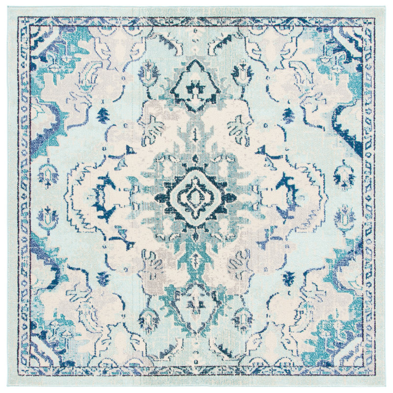 Madison Performance Oriental Rug, Square 6'7"