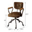 Chaise de bureau pivotante avec garniture cloutée-1508477172