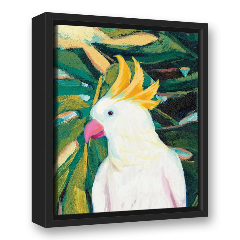 «Cheerful Cockatoo», reproduction d'art sur toile, H 15,75 po x l 12,75 po
