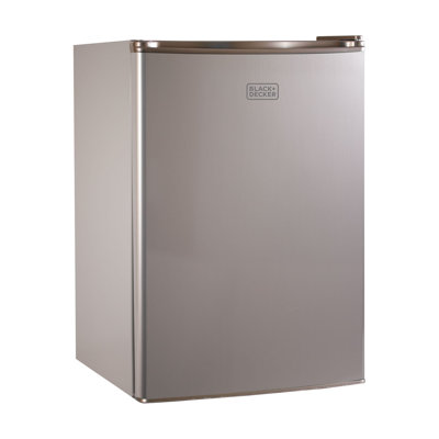Black+Decker - BCRK Series 2.5 cu. ft. Freestanding Mini Fridge with Freezer - Silver — FIN-0019248 | Fridge.com