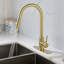 Robinet de cuisine rétractable à poignée simple avec plaque de pont-70076358