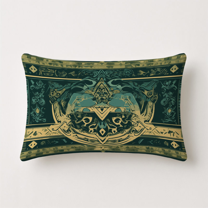 Celestial Map Indoor And Outdoor Throw Pillow, Rectangle 14"H x 20"W