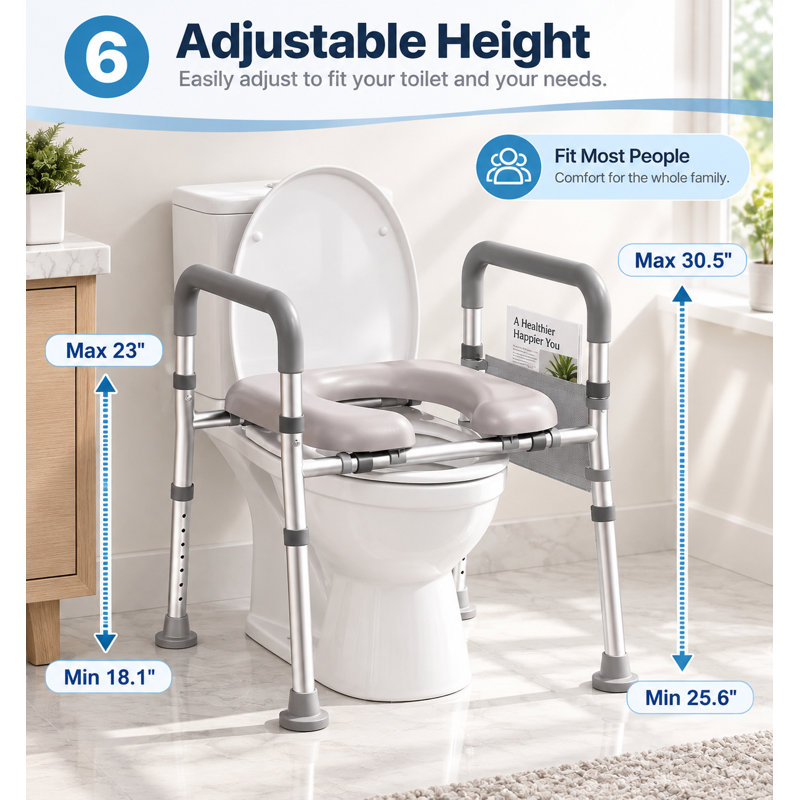 Raised Toilet Seat with Handles