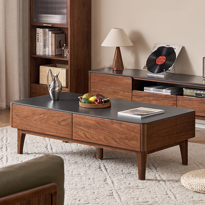 Table basse Modern, 16.5" H x 51.2" L x 25.6" W