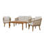 Ensemble de meubles d'extérieur 4 pièces avec coussins 4 pièces-1556483224
