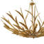 Mid-cenury Modern Oversized Branching Basket Leaf Chandelier