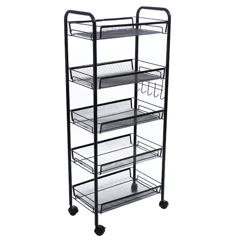 Audri Metal Bathroom Shelves, Black