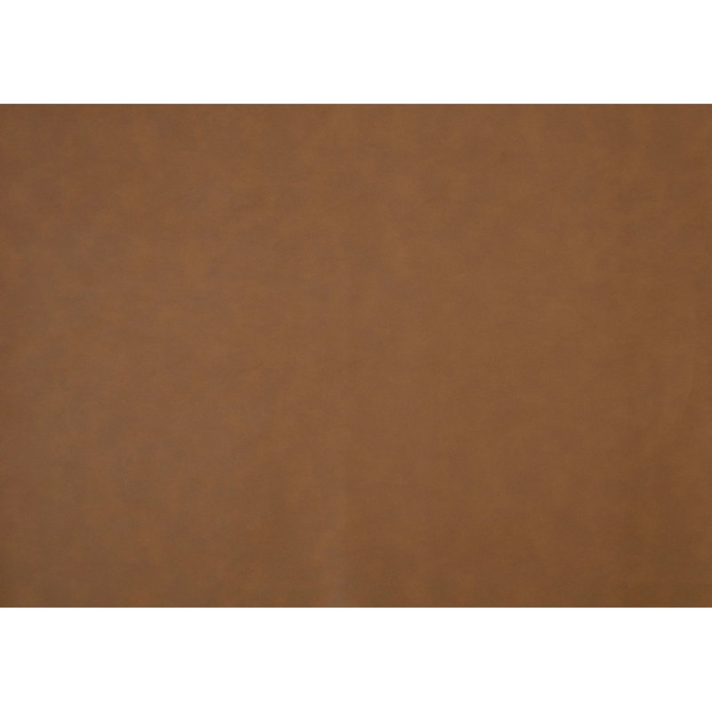 Classic Brown Faux Leather Sofa Upholstered Nailhead Trim Living Room Furniture 1pc 3-Seater Couch
