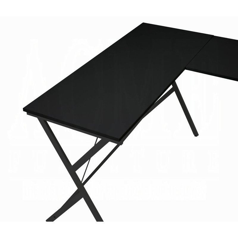 Bureau d'ordinateur Avelyn, Noir