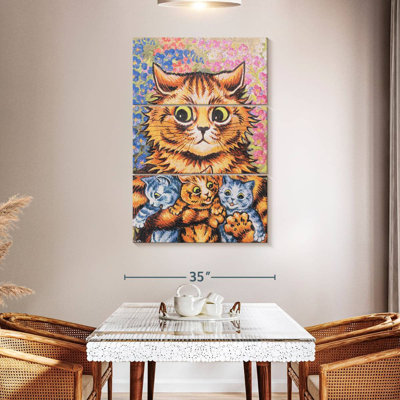 Brampt, un chat avec ses chatons