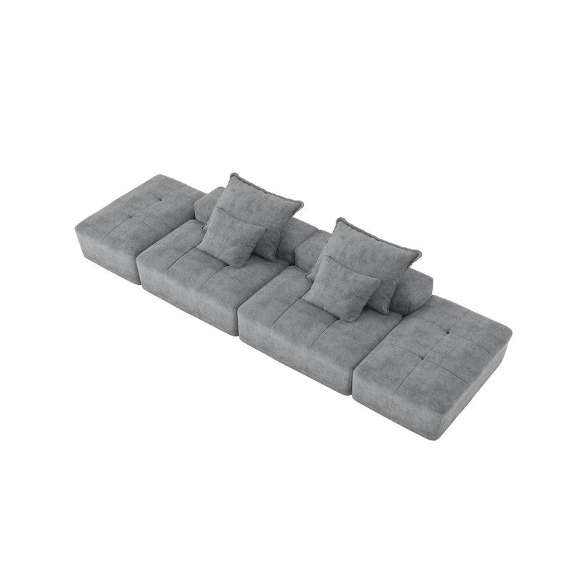 Canapé modulaire surdimensionné Modern, Gris