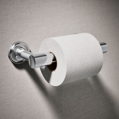 Purist Pivoting Toilet Paper Holder, Wall-Mount Bathroom Toilet Paper Holder