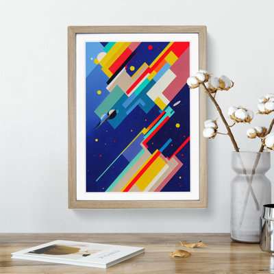 Abstract Spaceship Rocket No.1 - Single Picture Frame Print