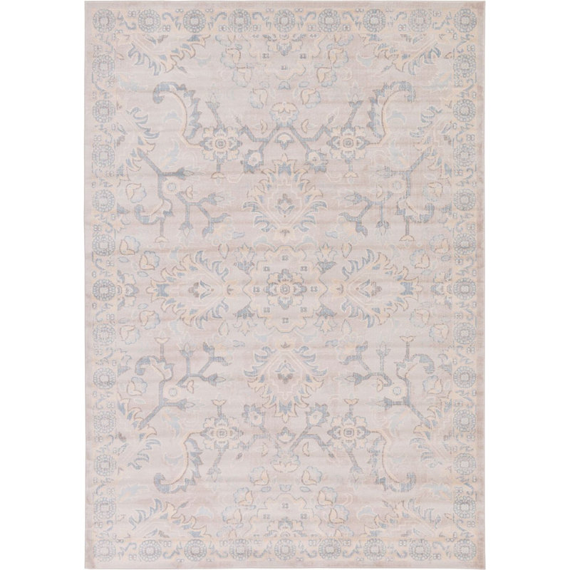 Tapis beige Iyanna, Rectangle 5 pi x 8 pi