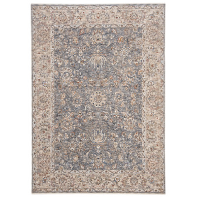 Tapis bleu clair tissé à la machine Ralph Lauren Celia