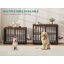 Meuble de cage d'angle pour chien Gurmukh-787019113-787019115