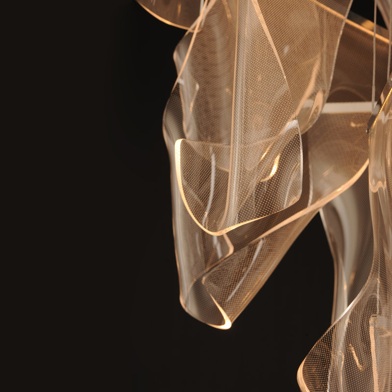 Calisha 6 - Light Brushed Gunmetal LED Cluster Pendant