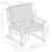 Modern Slat Back Wood Club Chair - Brown