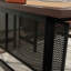 Bureau en L, finition brune