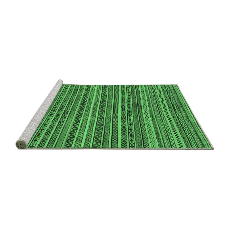 Keaster Washable Geometric Indoor Rug, Square 5'